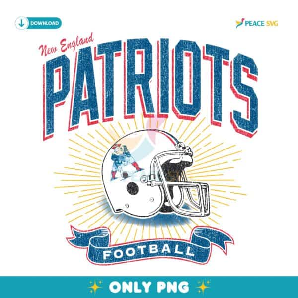 New England Patriots Historic Prime Football Helmet PNG