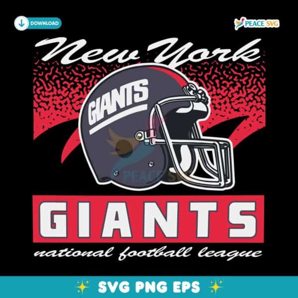 New York Giants Historic Waver Football Helmet SVG