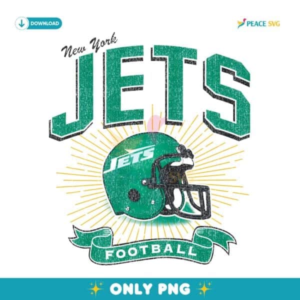 New York Jets Historic Prime Football Helmet PNG