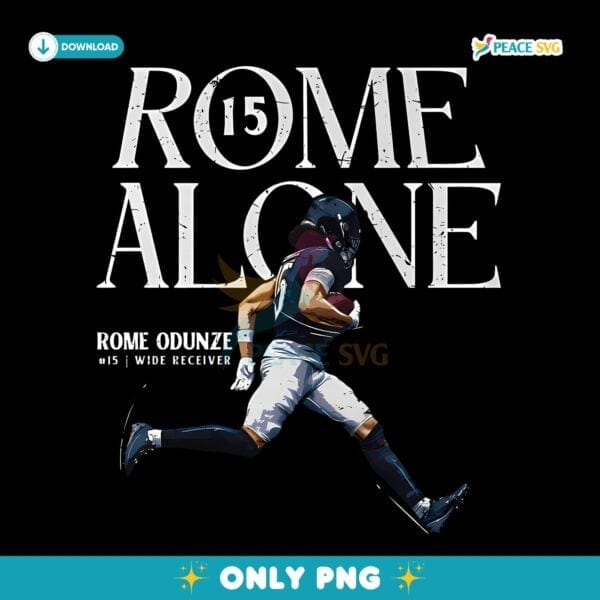 Rome Odunze Chicago Rome Alone PNG