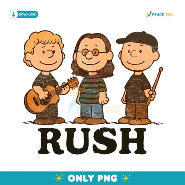 Rush Band Charlie Brown Peanuts Inspired Cartoon PNG