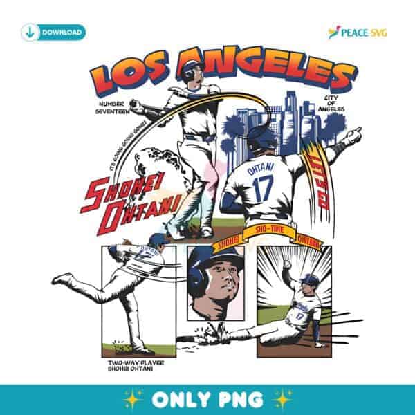 Shohei Ohtani Los Angeles D Comic PNG