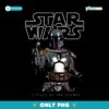Star Wars Attack Of The Clones Jango Fett Vintage Movie Poster PNG