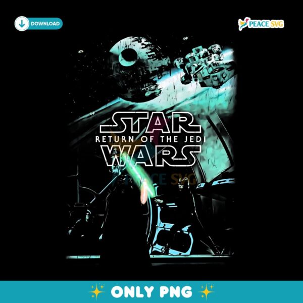 Star Wars Return Of The Jedi Vintage Space Battle PNG