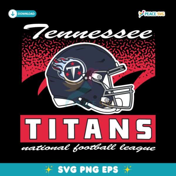 Tennessee Titans Historic Waver Football Helmet SVG