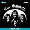 Vintage Cat Sabbath Parody Black Sabbath Band Cats PNG