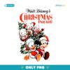 Vintage Disney Christmas Parade Mickey Donald Duck Huey Dewey Louie PNG