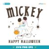 Vintage Mickey Mouse Ghost Trick Or Treat Happy Halloween SVG