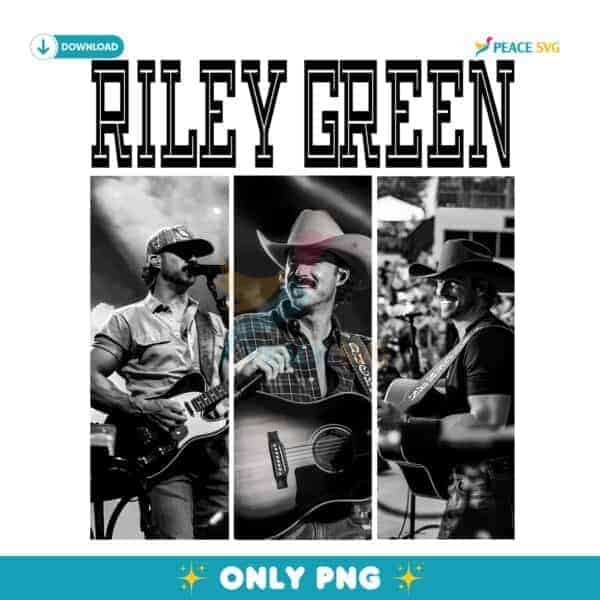 Vintage Riley Green Country Music PNG Sublimation