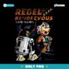 Vintage Star Wars Mickey Disney Rebel Rendezvous R2Mk PNG