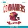 Washington Commanders Historic Prime Football Helmet Team PNG