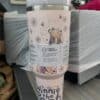 Adorable Winnie the Pooh tumbler with Winnie the Pooh and bees design.