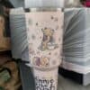 Cute bear and honey jar design for peace-themed apparel.