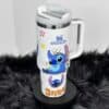 Kids cartoon Stitch travel mug, Stitch and friends drinkware, Disney Stitch merchandise, Stitch-themed cup, Stitch home decor.