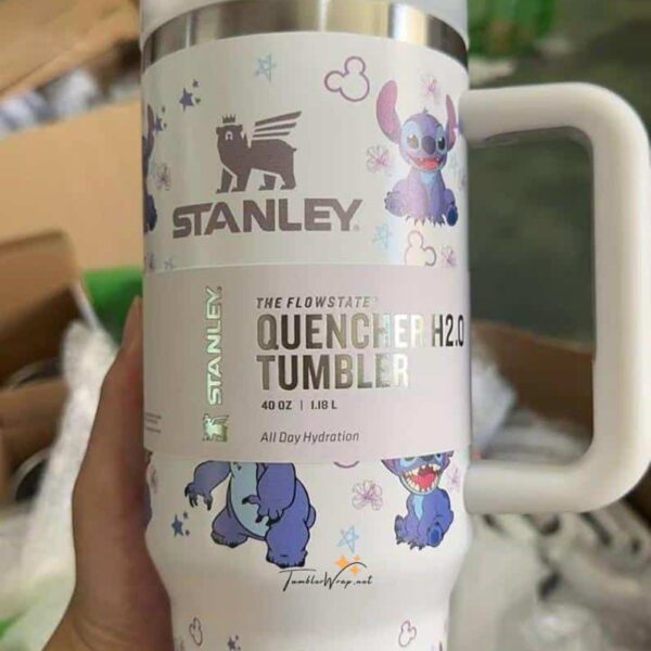 Stylish Stitch and Disney Stitch tumbler design.
