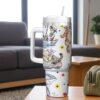Custom Winnie the Pooh 40oz Tumbler with Handle Bear Cub Pooh Christmas Gift Tumbler - Image 3