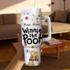 Custom Winnie the Pooh 40oz Tumbler with Handle Bear Cub Pooh Christmas Gift Tumbler - Image 4