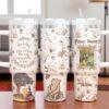 Personalized Winnie the Pooh 40oz Tumbler with Handle Original Pooh Bear Cup Best Friend Gift Tumbler