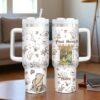 Personalized Winnie the Pooh 40oz Tumbler with Handle Original Pooh Bear Cup Best Friend Gift Tumbler - Image 2