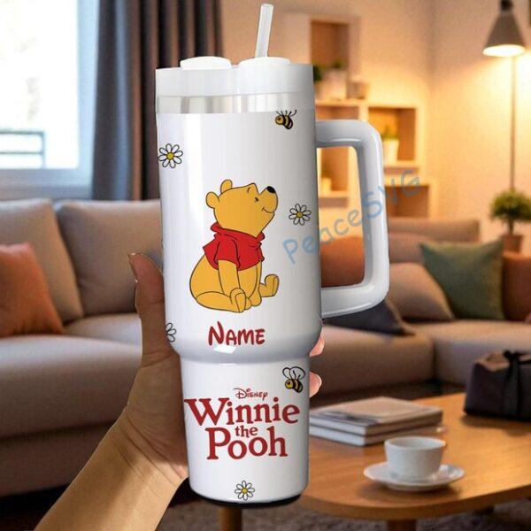 Custom Winnie the Pooh Tumbler: Classic Pooh Inspired 40oz Metal Cup