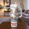Personalized Winnie the Pooh Tumbler: Classic Pooh Inspired 40oz Metal Cup