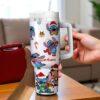 Custom Blue Alien Christmas 40oz Tumbler Disney Stitch Stainless Steel Cup Cute Girls Gift Tumbler - Image 4