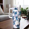 Custom Blue Alien 40oz Tumbler Cup Personalized Name Cup Cute Disney Inspired Girls Gift Stainless Steel Tumbler - Image 3