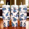 Custom Disney Friends Eeyore 40oz Tumbler  Personalized Tumbler with Handle Christmas Tumblers