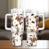 Custom Disney Toy Story Woody 40oz Tumbler Personalized With Handle Straw Disney Characters Christmas Gift Tumbler - Image 4