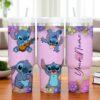 Personalized Blue Alien Tumbler Cup Engraved Name Gift