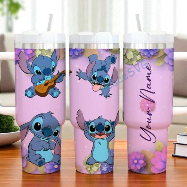 Personalized Blue Alien Tumbler Cup Engraved Name Gift