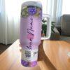 Personalized Blue Alien Tumbler Cup Engraved Name Gift - Image 3