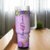 Personalized Blue Alien Tumbler Cup Engraved Name Gift - Image 4