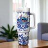 Custom Stitch 40oz Tumbler Disney Lilo and Stitch Stainless Steel Cartoon Cup Stitch Gift for Girls