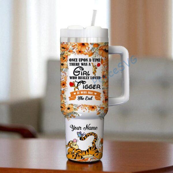 Alternative view of Personalized Pooh & Friends 40oz Tumbler: Engraved Insulated Stainless Steel Cup