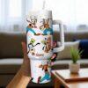 Custom Disney Friends Goofy 40oz Tumbler Colorful Personalized Cup with Handle Disney Characters Tumbler - Image 5
