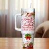 Personalized Winnie the Pooh Christmas Tumbler 40oz Cup - Image 3
