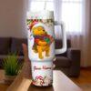 Personalized Winnie the Pooh Christmas Tumbler 40oz Cup - Image 4