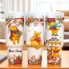 Custom Winnie the Pooh Christmas 40oz Tumbler - Image 2