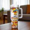 Custom Winnie the Pooh Christmas 40oz Tumbler - Image 3