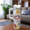 Personalized Christmas Mickey And Friends 40oz Tumbler, Christmas 40 oz Tumbler, Disney Christmas Gifts Tumbler - Image 3
