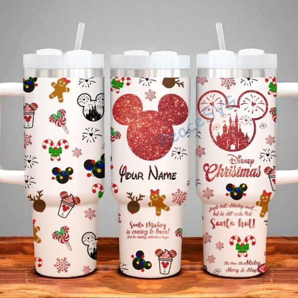 Alternative view of Personalized Christmas Mickey And Friends 40oz Tumbler, Christmas 40 oz Tumbler, Disney Christmas Gifts Tumbler