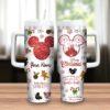 Personalized Christmas Mickey And Friends 40oz Tumbler, Christmas 40 oz Tumbler, Disney Christmas Gifts Tumbler - Image 4