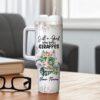 Custom Personalized Giraffe 40oz Tumbler With Handle & Straw