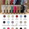 Colorful insulated travel mugs for convenience.