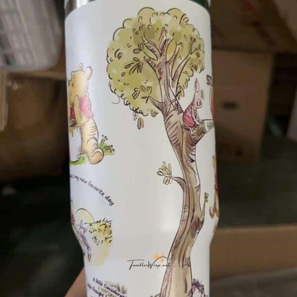 Inspirational peace tree with cute animals design.