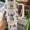 Colorful Stitch-themed travel mug with Disney character design.