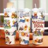Personalized Winnie the Pooh 40oz Tumbler with Handle Original Pooh Bear Cup Christmas Gift Tumbler - Image 2