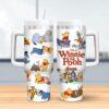 Personalized Winnie the Pooh 40oz Tumbler with Handle Original Pooh Bear Cup Christmas Gift Tumbler - Image 5