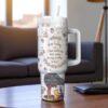 Personalized Winnie the Pooh 40oz Tumbler with Handle Original Pooh Bear Cup Best Friend Gift Tumbler - Image 4
